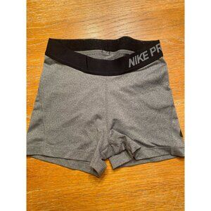 Nike Pro Dri-Fit Womens Training Shorts Gray Size XS